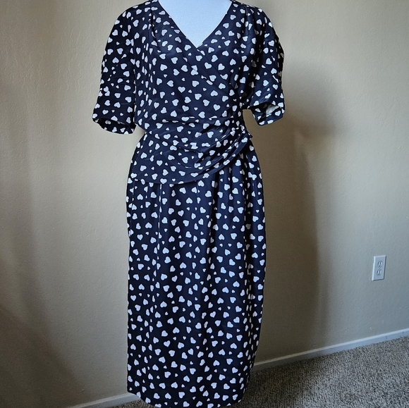 Leslie Fay Dresses & Skirts - VNTG Leslle Fay blue midi dress